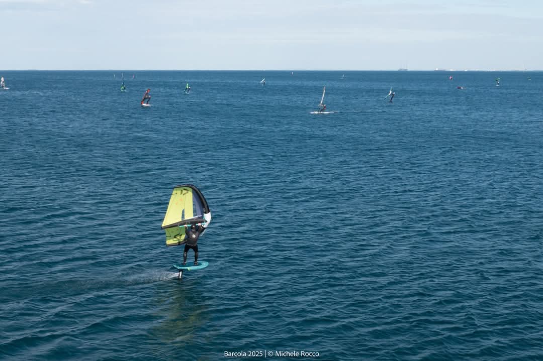 Wingfoiling at Barcola, Trieste